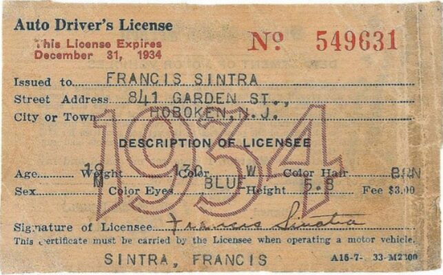 History of Drivers Licence